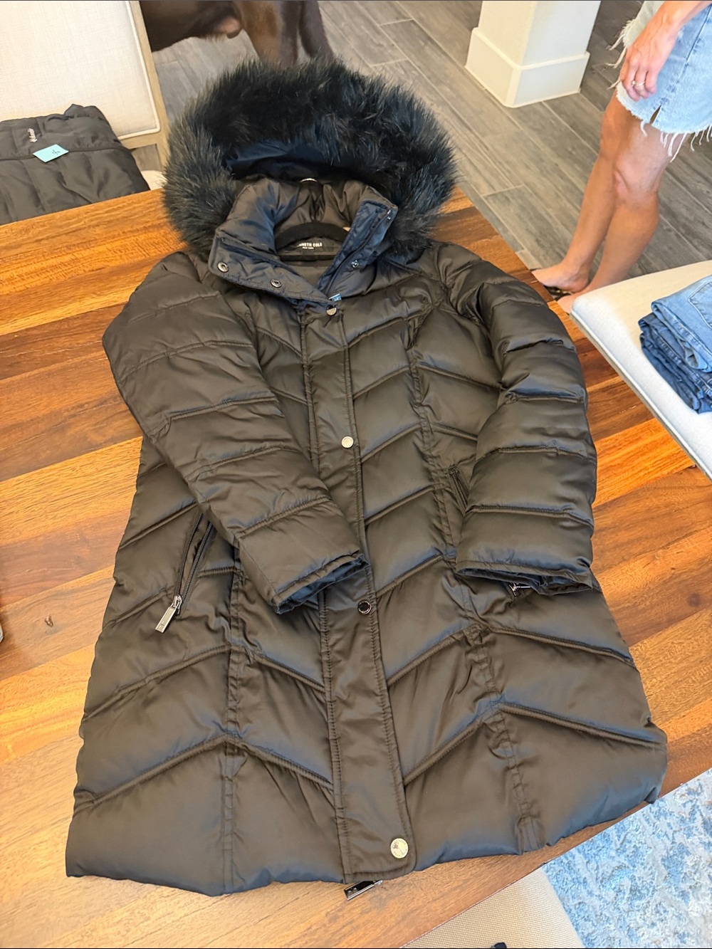 Kenneth Cole Long Puffer Jacket